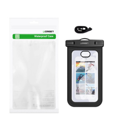 Husa Waterproof pentru Telefon 6 inch - Ugreen (50919) - Black - 7