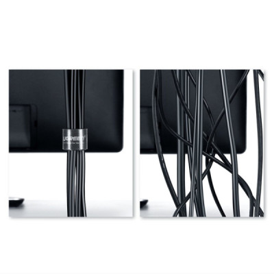 Organizator Cabluri Velcro 20mm x 2m - Ugreen (40354) - Black - 6