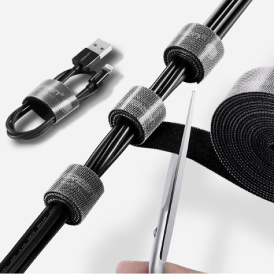 Organizator Cabluri Velcro 20mm x 5m - Ugreen (40356) - Black - 2