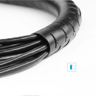 Organizator Cabluri Universal 25mm x 1.5m - Ugreen Protection Tube DIA (30818) - Black - 3