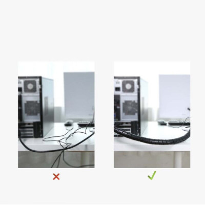 Organizator Cabluri Universal 25mm x 3m - Ugreen Protection Tube DIA (30819) - Black - 8