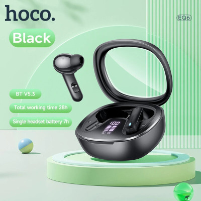 Headset Bluetooth Hoco EQ6, casti Hi-Fi true wireless, negru - 3