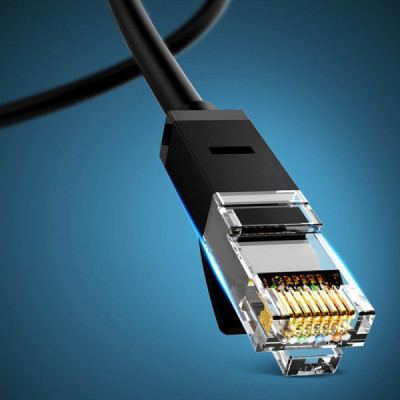 Cablu de Internet RJ45 la RJ45 Cat 6 1000Mbps, 0.5m - Ugreen (20158) - Black - 3