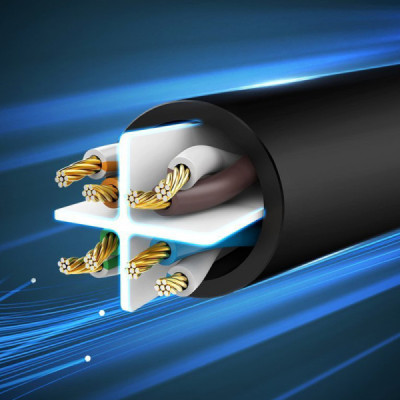 Cablu de Internet RJ45 la RJ45 Cat 6 1000Mbps, 0.5m - Ugreen (20158) - Black - 6
