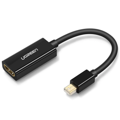Convertor Mini DP la HDMI 1060P@60Hz, 25cm - Ugreen (10461) - Black - 1