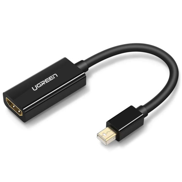 Convertor Mini DP la HDMI 1060P@60Hz, 25cm - Ugreen (10461) - Black