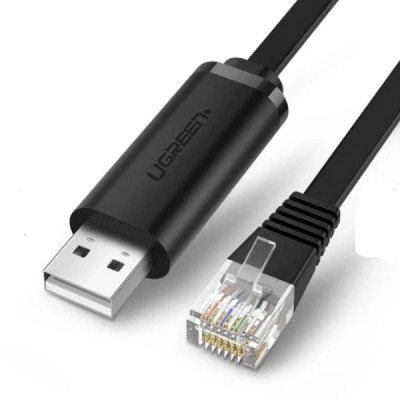 Cablu de Internet USB-A la RJ45 3m - Ugreen (60813) - Black - 1