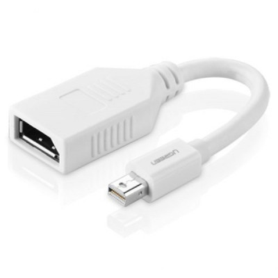 Convertor Mini DisplayPort la DisplayPort 4k@2k, 15cm - Ugreen (10445) - White - 1