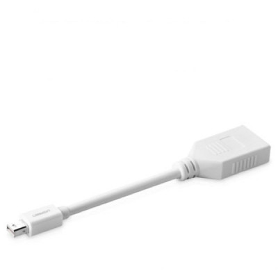 Convertor Mini DisplayPort la DisplayPort 4k@2k, 15cm - Ugreen (10445) - White - 2