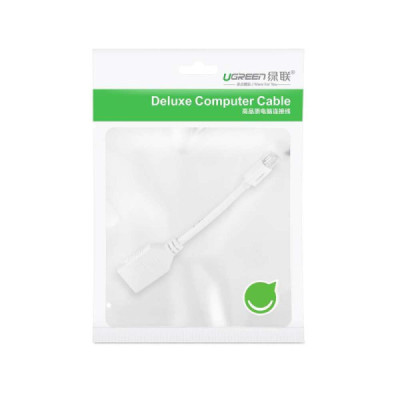 Convertor Mini DisplayPort la DisplayPort 4k@2k, 15cm - Ugreen (10445) - White - 7