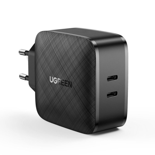 Incarcator Priza 2x USB-C PD GaN 66W, 3.3A - Ugreen (70867) - Black