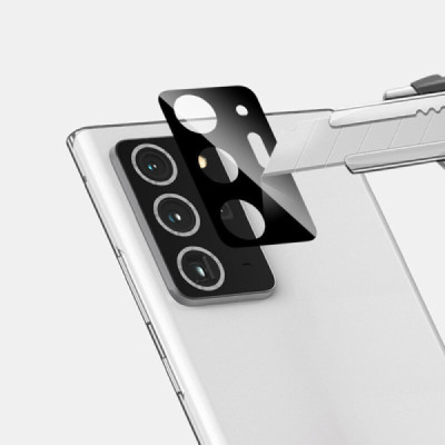 Folie Camera pentru Samsung Galaxy Note 20 Ultra / Note 20 Ultra 5G - Techsuit Full Camera Glass - Black - 4