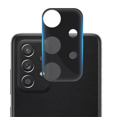 Folie Camera pentru Samsung Galaxy A32 4G / A32 5G - Techsuit Full Camera Glass - Black - 1