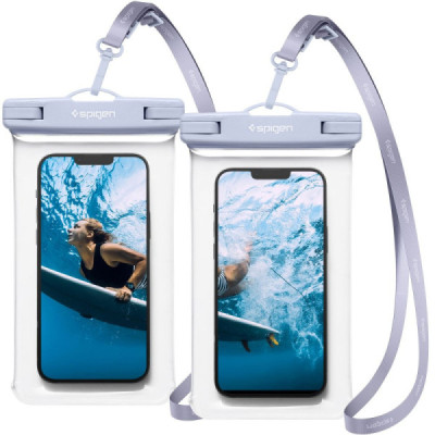 Husa universala pentru telefon (set 2) - Spigen Waterproof Case A601 - Aqua Blue - 1