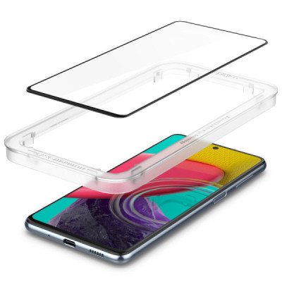 Folie pentru Samsung Galaxy M53 - Spigen Glas.tR Align Master - Black - 2