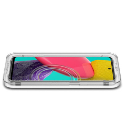Folie pentru Samsung Galaxy M53 - Spigen Glas.tR Align Master - Black - 5