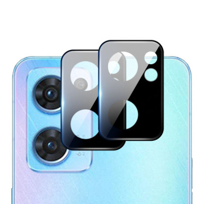 Folie Camera pentru Oppo Reno7 5G / Find X5 Lite 5G - Mocolo Silk HD PRO Camera Glass - Black - 2