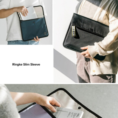 Husa pentru tableta (34 x 28cm) - Ringke Slim Sleeve - Light Beige - 5