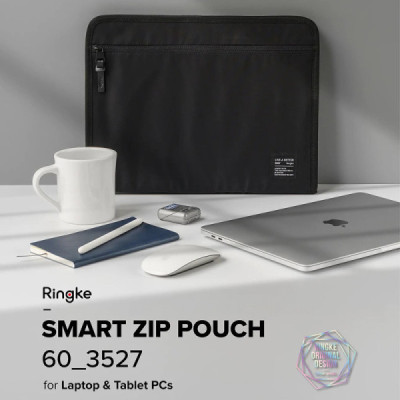 Husa pentru laptop 13" - Ringke Smart Zip Pouch - Black - 3