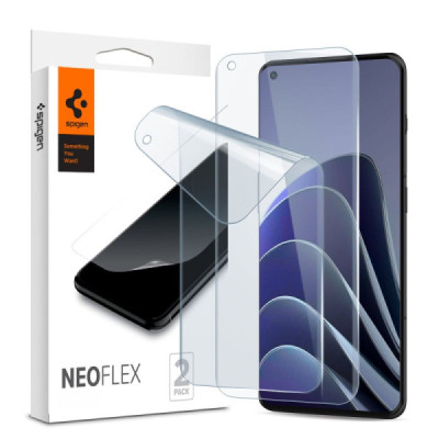 Folie pentru OnePlus 10 Pro / OnePlus 11 / Oppo Find X5 Pro (set 2) - Spigen Neo Flex - Clear - 1