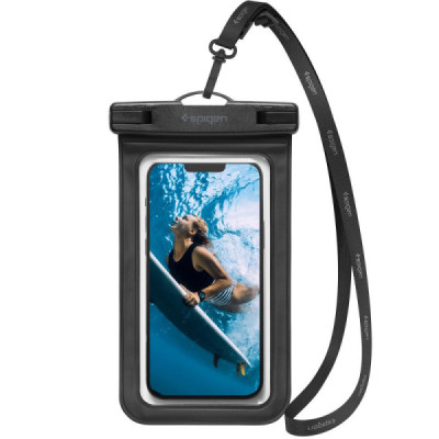 Husa universala pentru telefon - Spigen Waterproof Case A601 - Black - 1