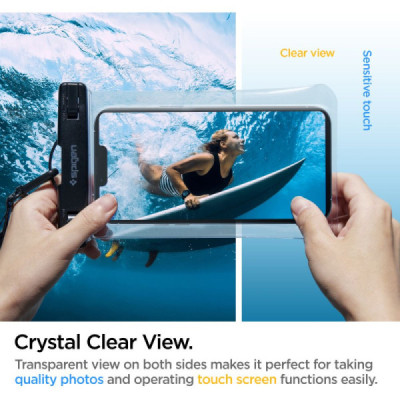 Husa Universala pentru Telefon - Spigen Waterproof Case A601 - Clear - 2