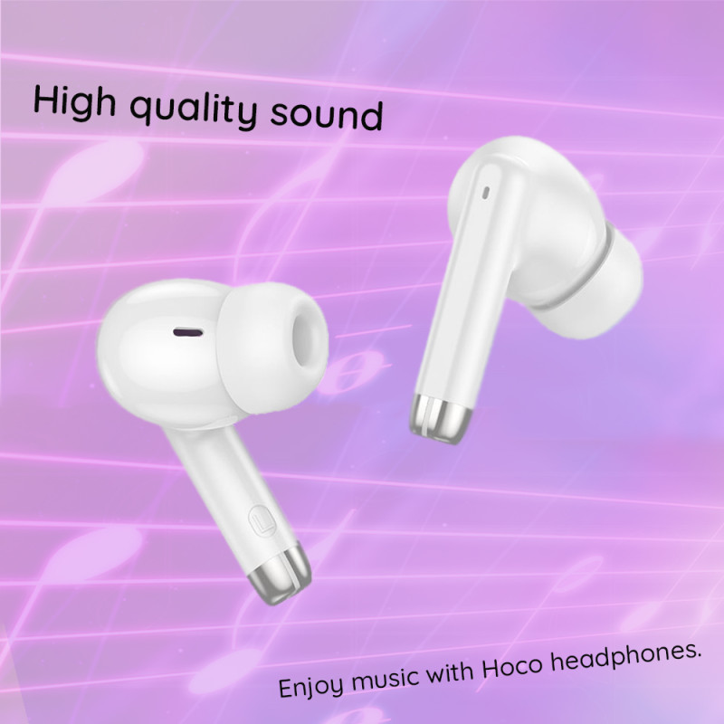 Casti true wireless in-ear, Bluetooth headset Hoco EQ2, negru - 5