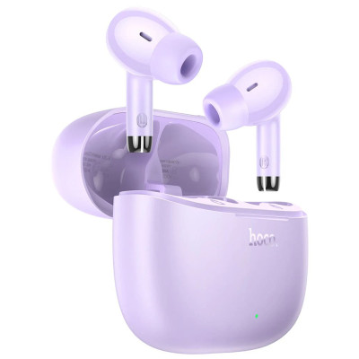 Casti true wireless in-ear, Bluetooth headset Hoco EQ2, purple - 1