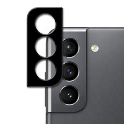 Folie Camera pentru Samsung Galaxy S21 FE 5G - Techsuit Full Camera Glass - Black - 1