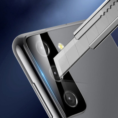 Folie Camera pentru Samsung Galaxy S21 FE 5G - Techsuit Full Camera Glass - Black - 4