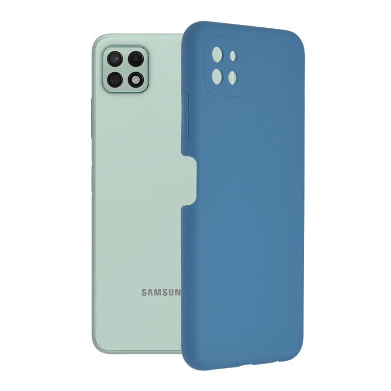 Husa Samsung Galaxy A22 5G Techsuit Soft Edge Silicone, albastru - 1