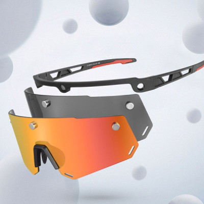 Ochelari pentru Ciclism - RockBros (SP213BK) - Orange Black - 2