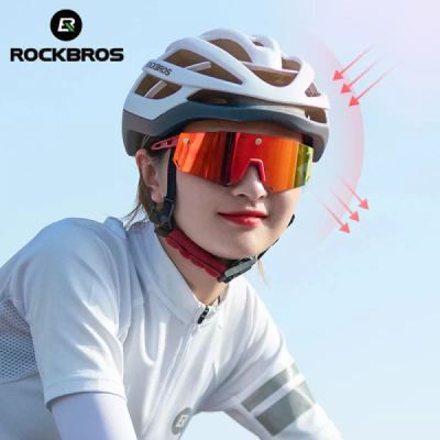 Ochelari pentru Ciclism - RockBros (SP213BK) - Orange Black - 4