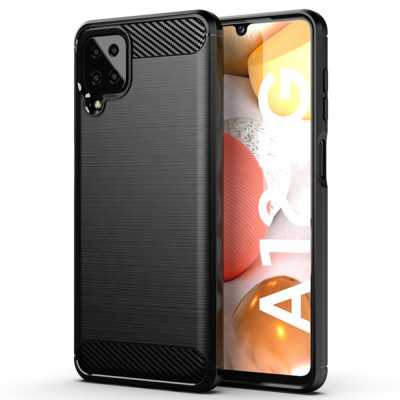 Husa Samsung Galaxy A22 4G Techsuit Carbon Silicone, negru - 1