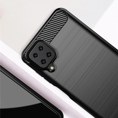 Husa Samsung Galaxy A22 4G Techsuit Carbon Silicone, negru - 4