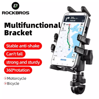 Suport Bicicleta pentru Telefon - RockBros Quick Mount (C-8308) - Black - 7