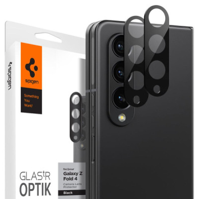 Folie Camera pentru Samsung Galaxy Z Fold4 (set 2) - Spigen Optik.tR - Black - 1