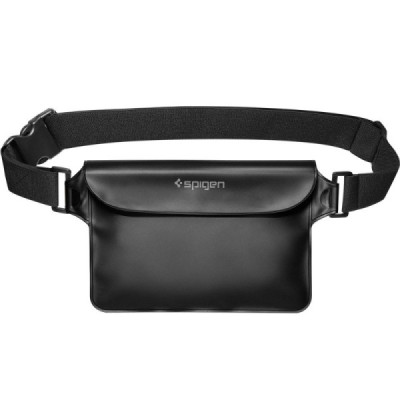 Husa + geanta subacvatica - Spigen Waist Bag & Waterproof Case A621 - Black - 4