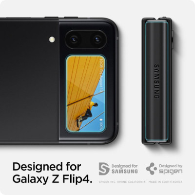 Folie pentru Samsung Galaxy Z Flip4 (set 2) - Spigen Glas.tR EZ FIT - Clear - 5