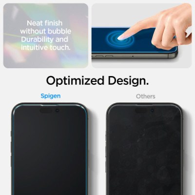 Husa pentru iPhone 14 Pro + 2x Folie - Spigen Crystal Pack 360 - Crystal Clear - 3