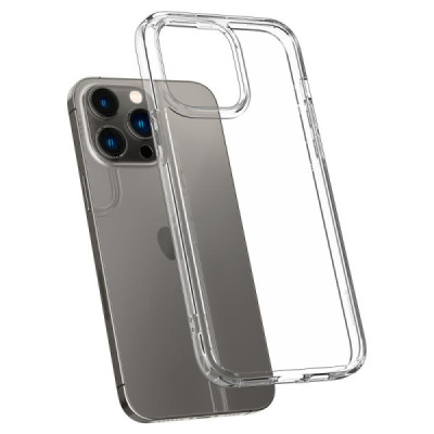 Husa pentru iPhone 14 Pro Max - Spigen Ultra Hybrid - Crystal Clear - 2
