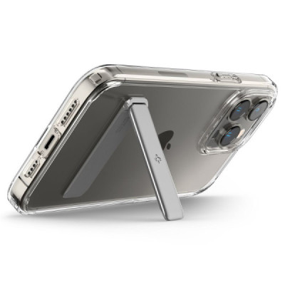 Husa pentru iPhone 14 Pro  - Spigen Ultra Hybrid S - Crystal Clear - 2