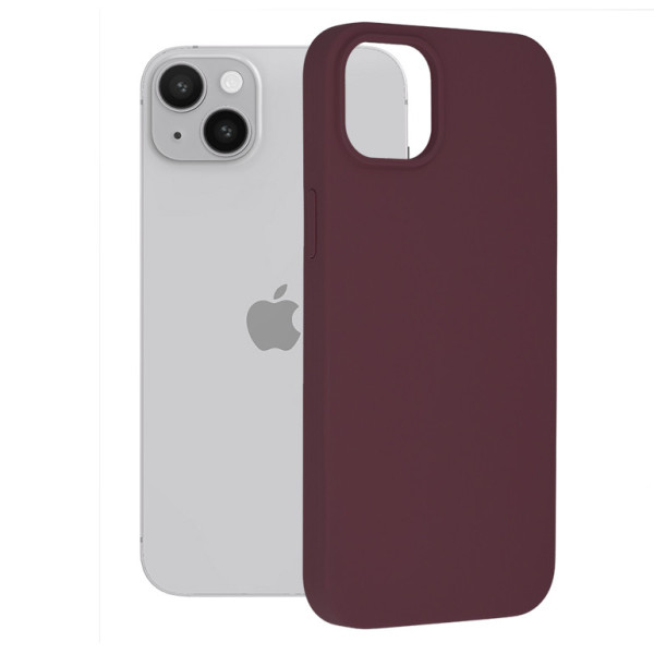 Husa pentru iPhone 14 Plus - Techsuit Soft Edge Silicone - Plum Violet