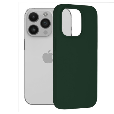 Husa pentru iPhone 14 Pro - Techsuit Soft Edge Silicone - Dark Green - 1