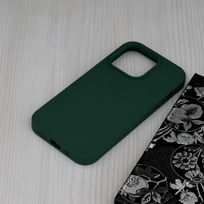 Husa pentru iPhone 14 Pro - Techsuit Soft Edge Silicone - Dark Green - 3