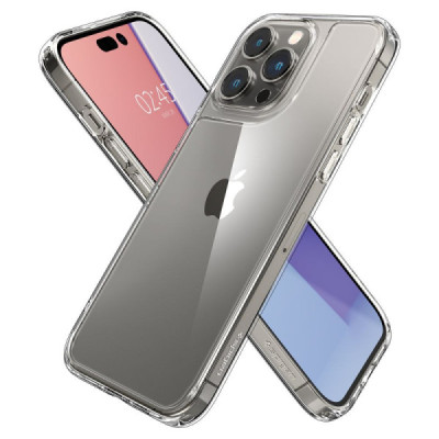 Husa pentru iPhone 14 Pro Max - Spigen Quartz Hybrid - Crystal Clear - 2