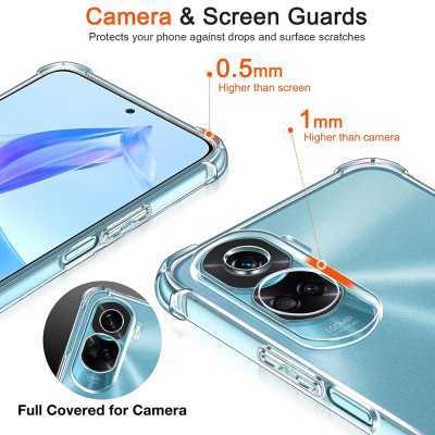 Husa Honor 90 Lite Techsuit Shockproof Clear Silicone, transparenta - 2