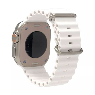 Curea pentru Apple Watch 1/2/3/4/5/6/7/8/9/SE/SE 2 (38/40/41mm) - Techsuit Watchband (W038) - White - 2
