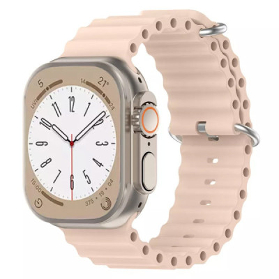 Curea pentru Apple Watch 1/2/3/4/5/6/7/8/9/SE/SE 2/Ultra/Ultra 2 (42/44/45/49mm) - Techsuit Watchband (W038) - Pink - 1