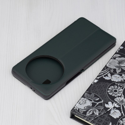 Husa Honor Magic5 Lite Eco Leather View flip tip carte, verde - 2